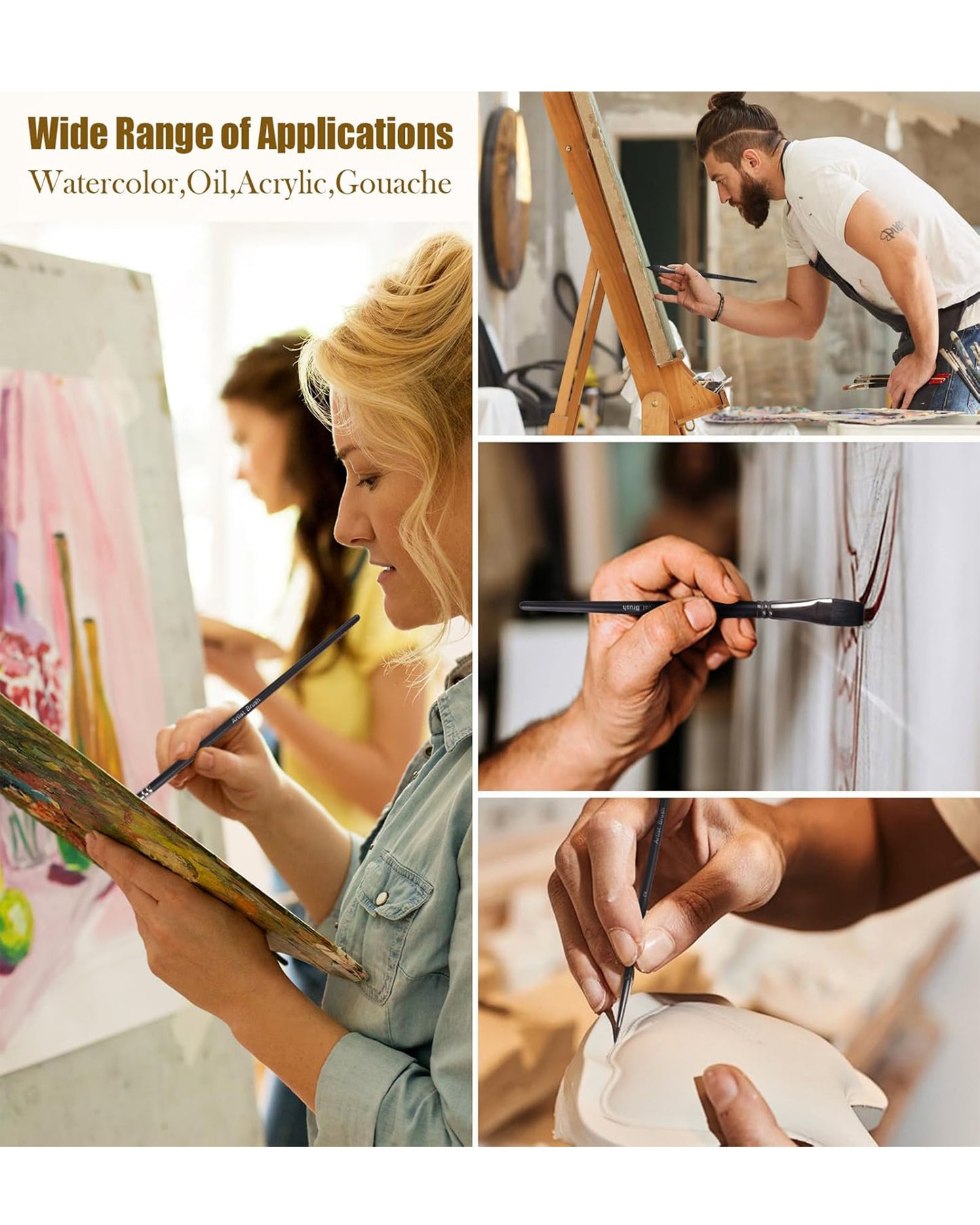 12 pinceles multifuncionales para pintar
