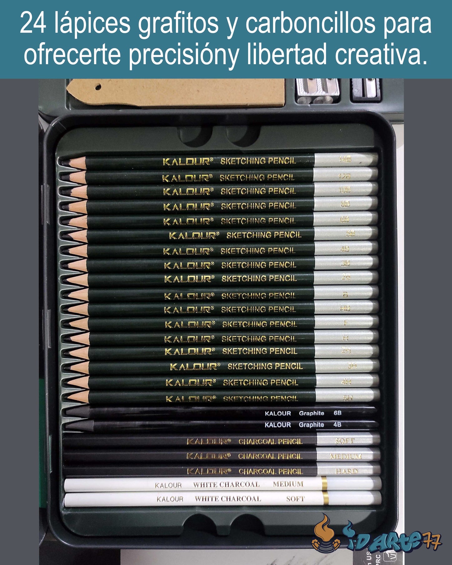 Kit de Dibujo Artístico KALOUR – Eleva tus Creaciones al Nivel Profesional