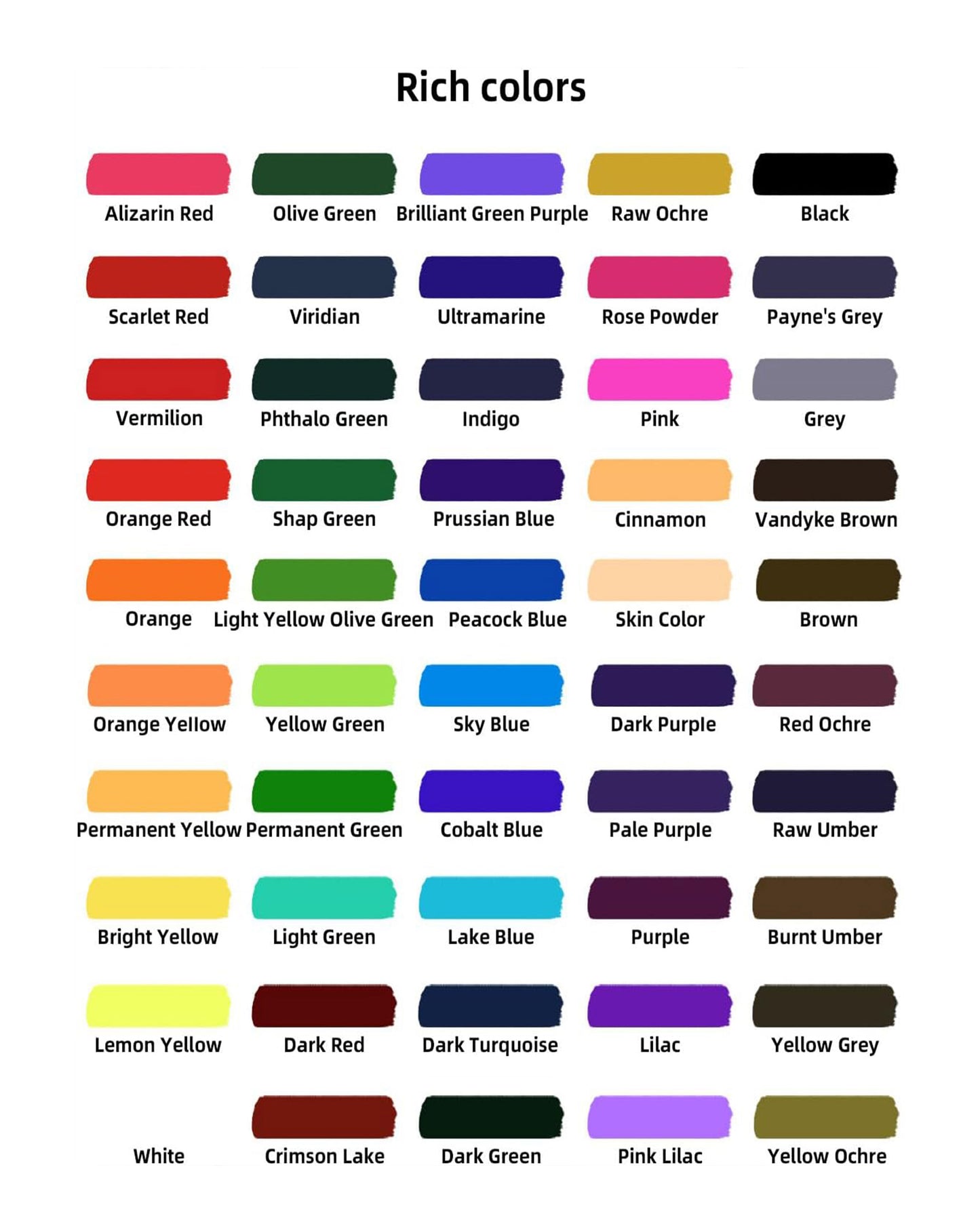 Set de acuarelas de 50 colores + 2 Pincel
