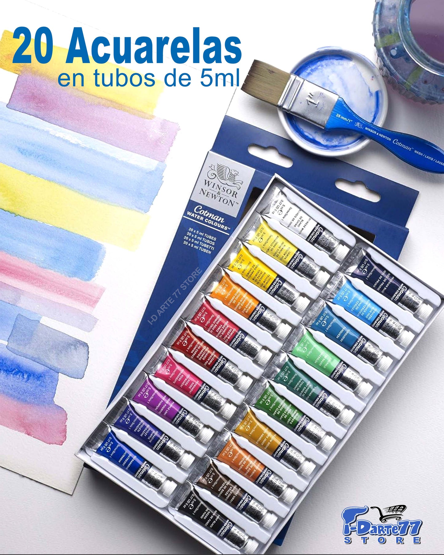 Acuarelas Winsor & Newton Cotman en tubos