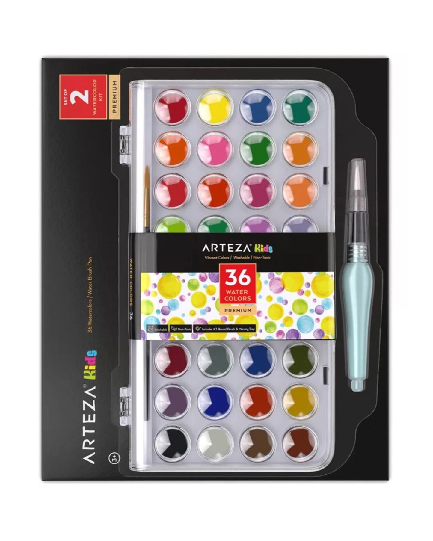 Acuarelas Arteza Clásicas de 36 colores