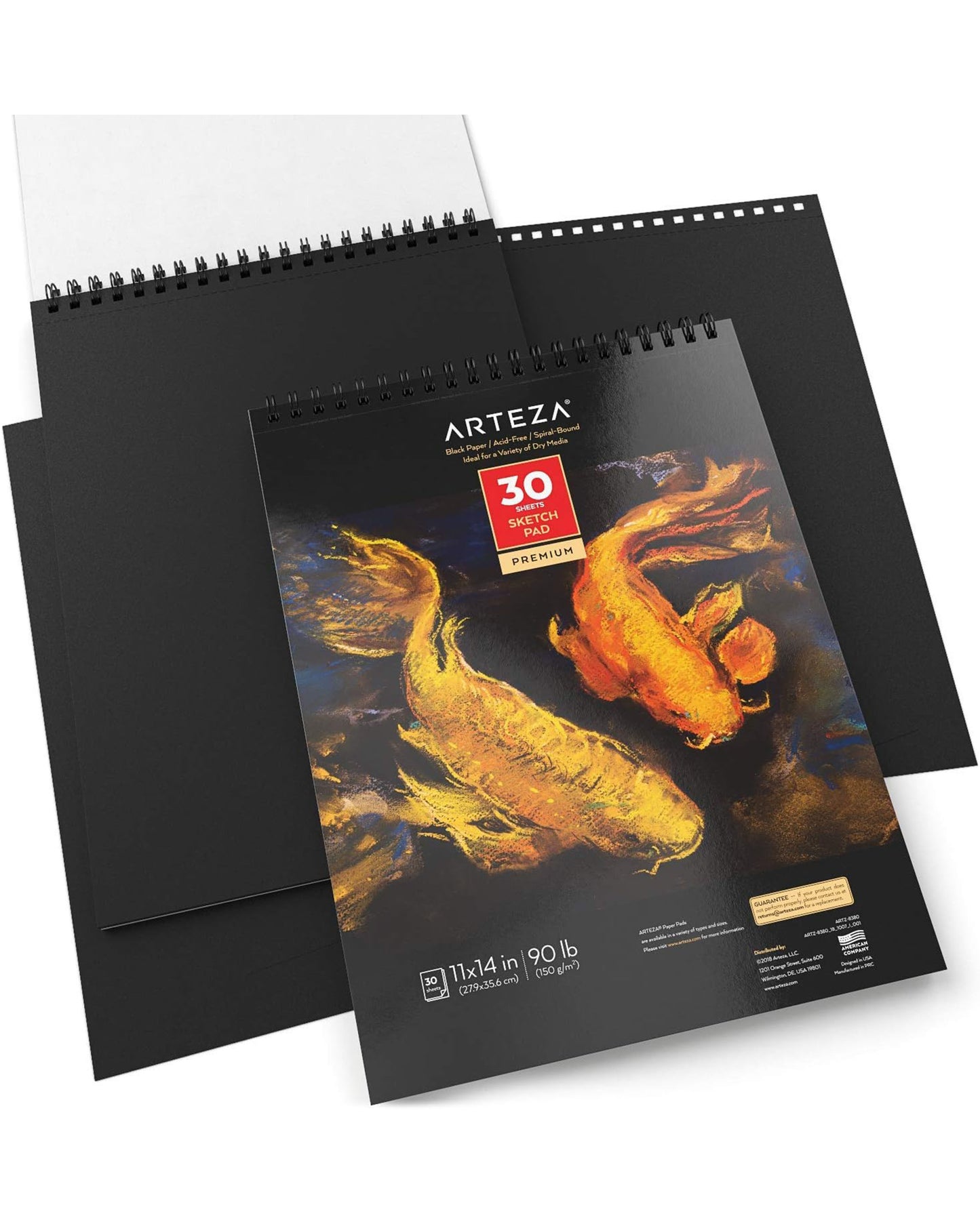 Cuaderno Arteza cartulina negra 27.9 x 35.6 150gr