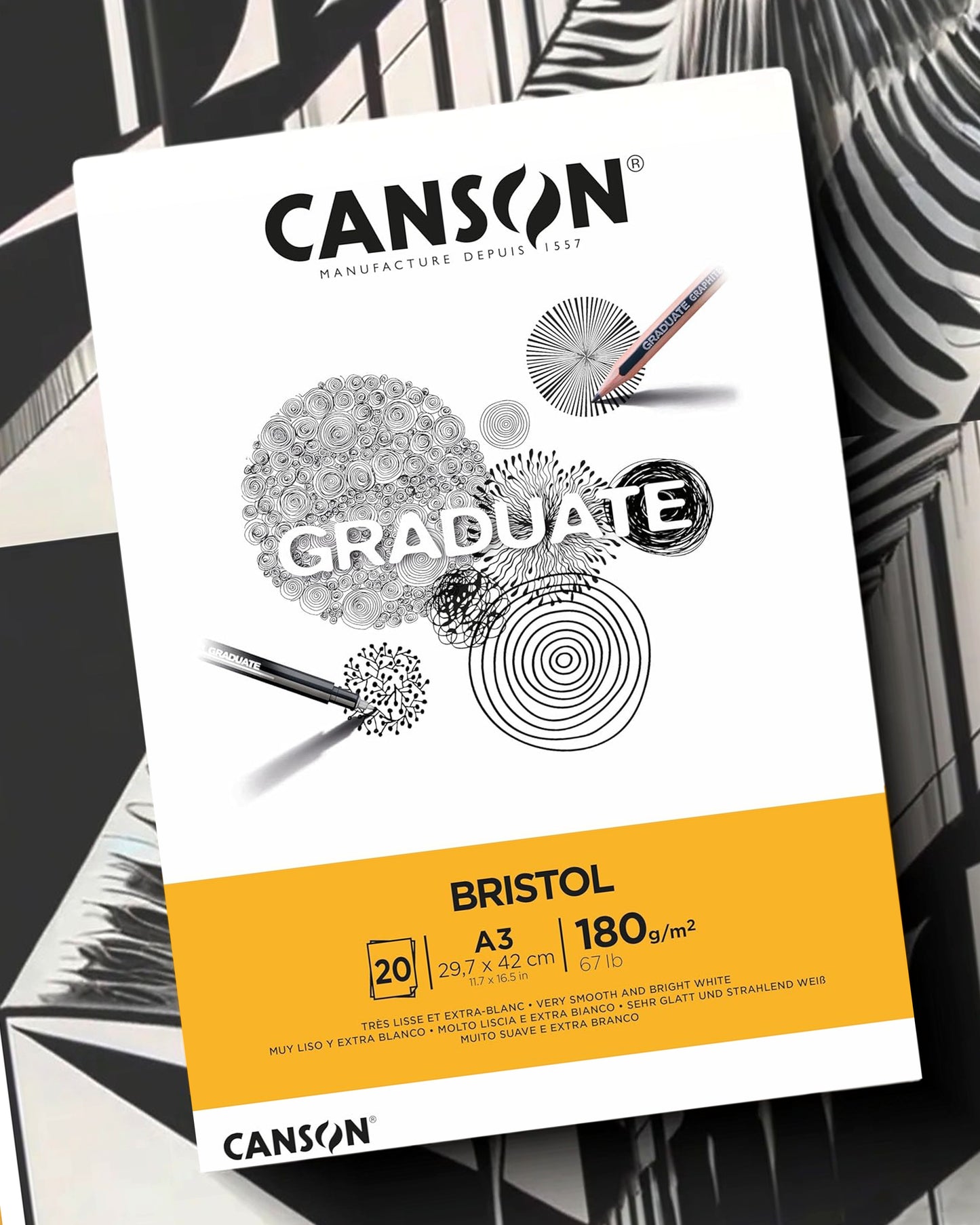 Block Canson Bristol A3 180gr