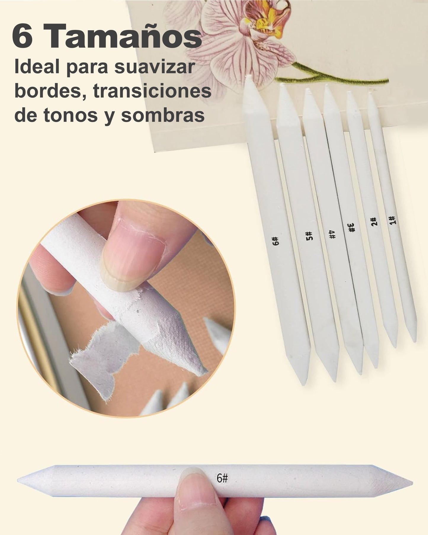 6 Difuminos para Dibujo y Boceto