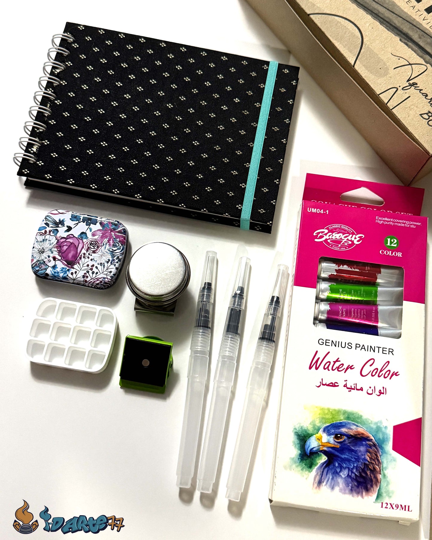 Kit de Acuarela Artística para pintar al Aire Libre