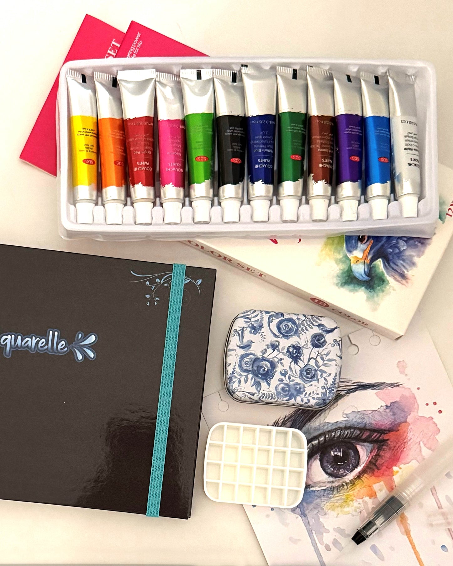 Kit de Acuarela Artística para pintar al Aire Libre