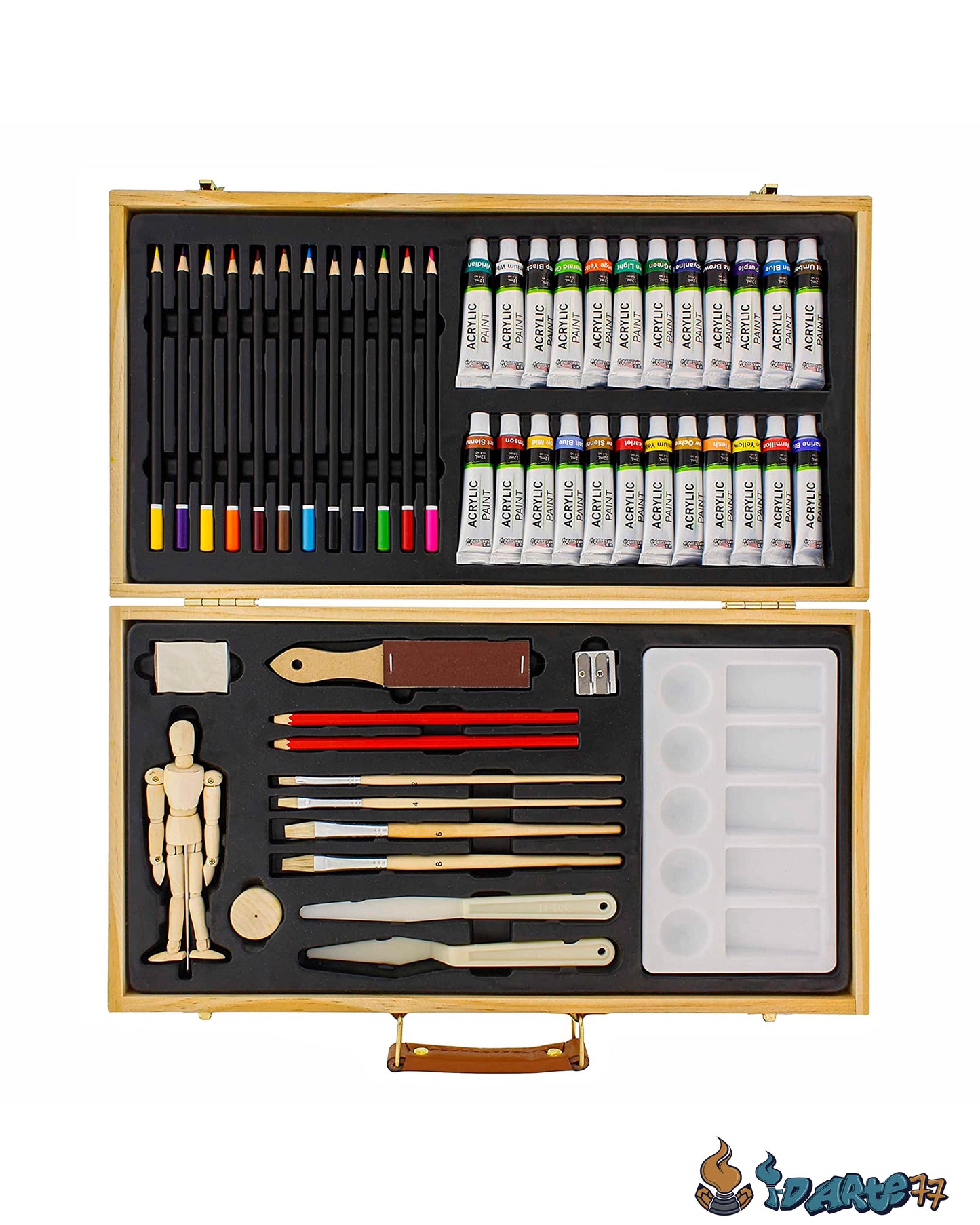 Kit De Pintura Artística U,S Art Supply 50pc - Acrílicos - Lápiz