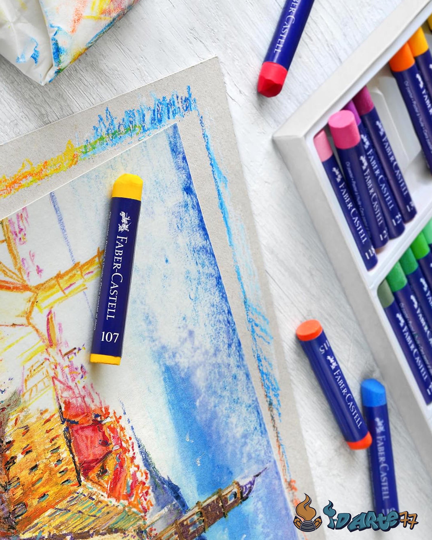 12 Oleo Pastel faber Castell