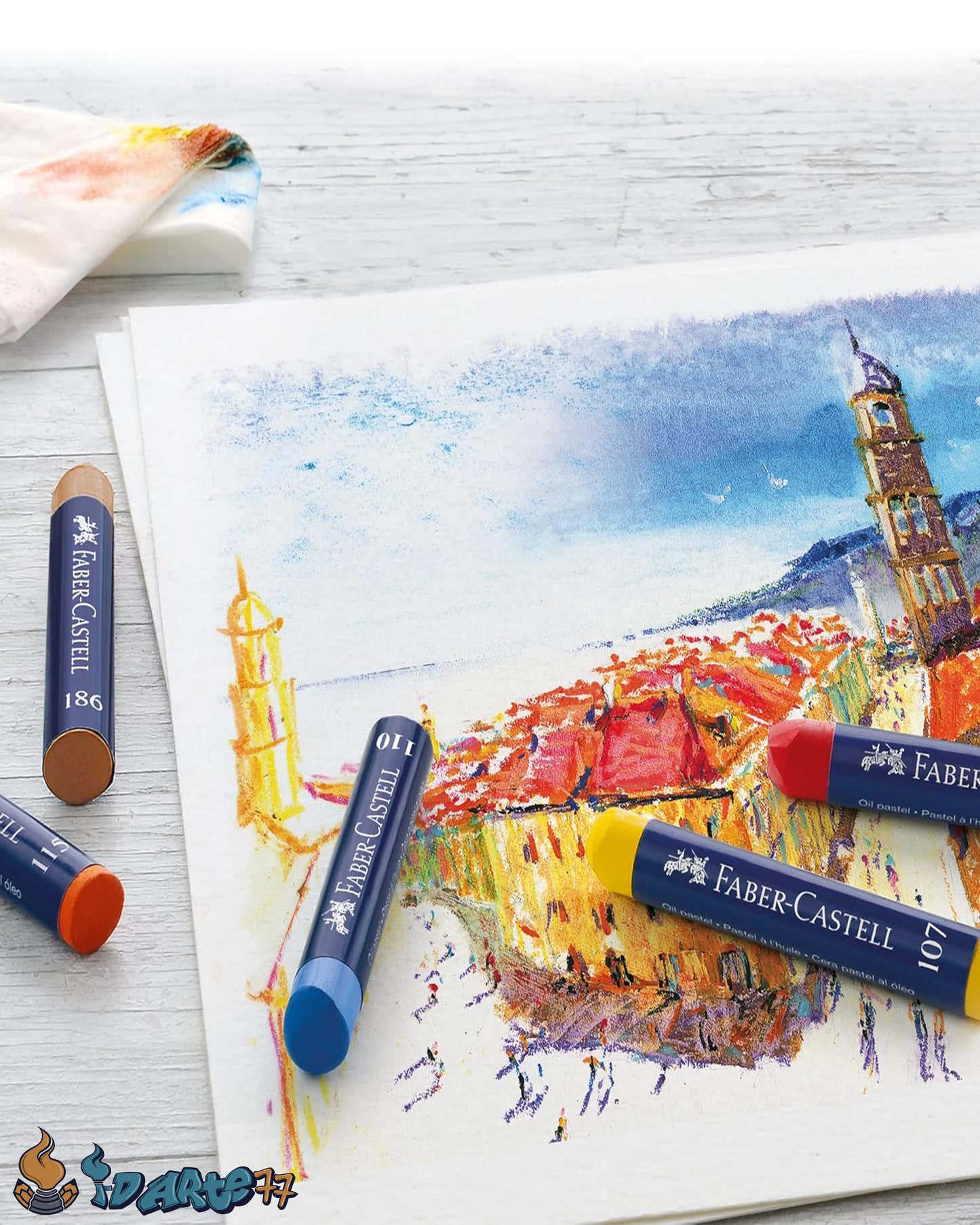 12 Oleo Pastel faber Castell