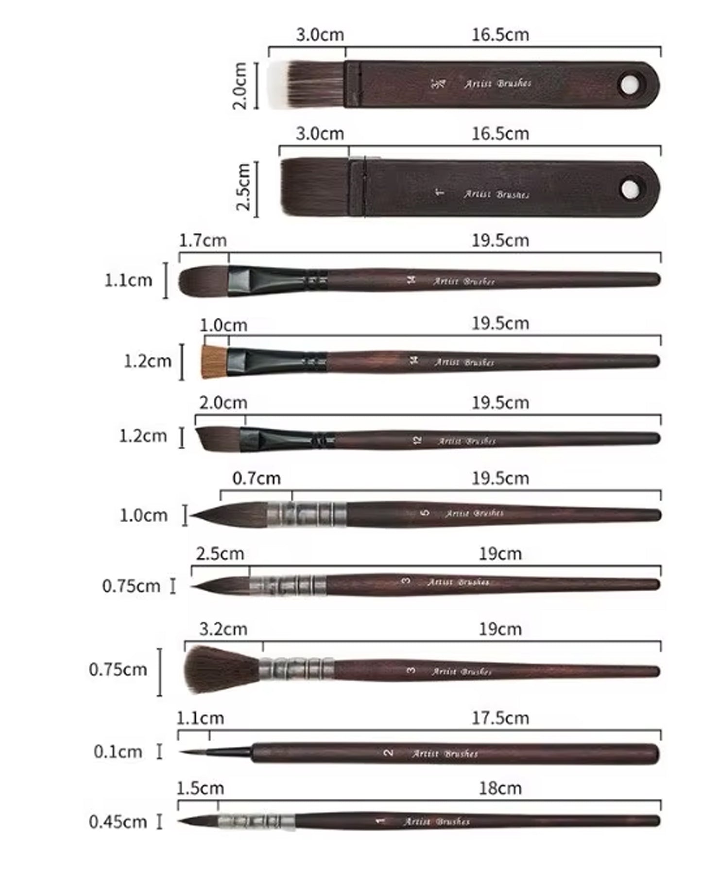 Artist Brushes - pinceles para arte profesional