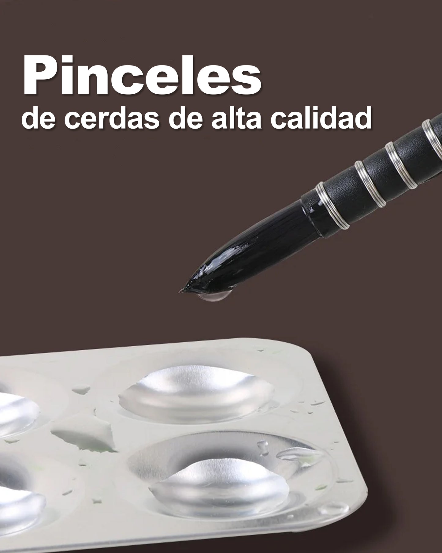 Set de Pinceles de Pelo de Ardilla