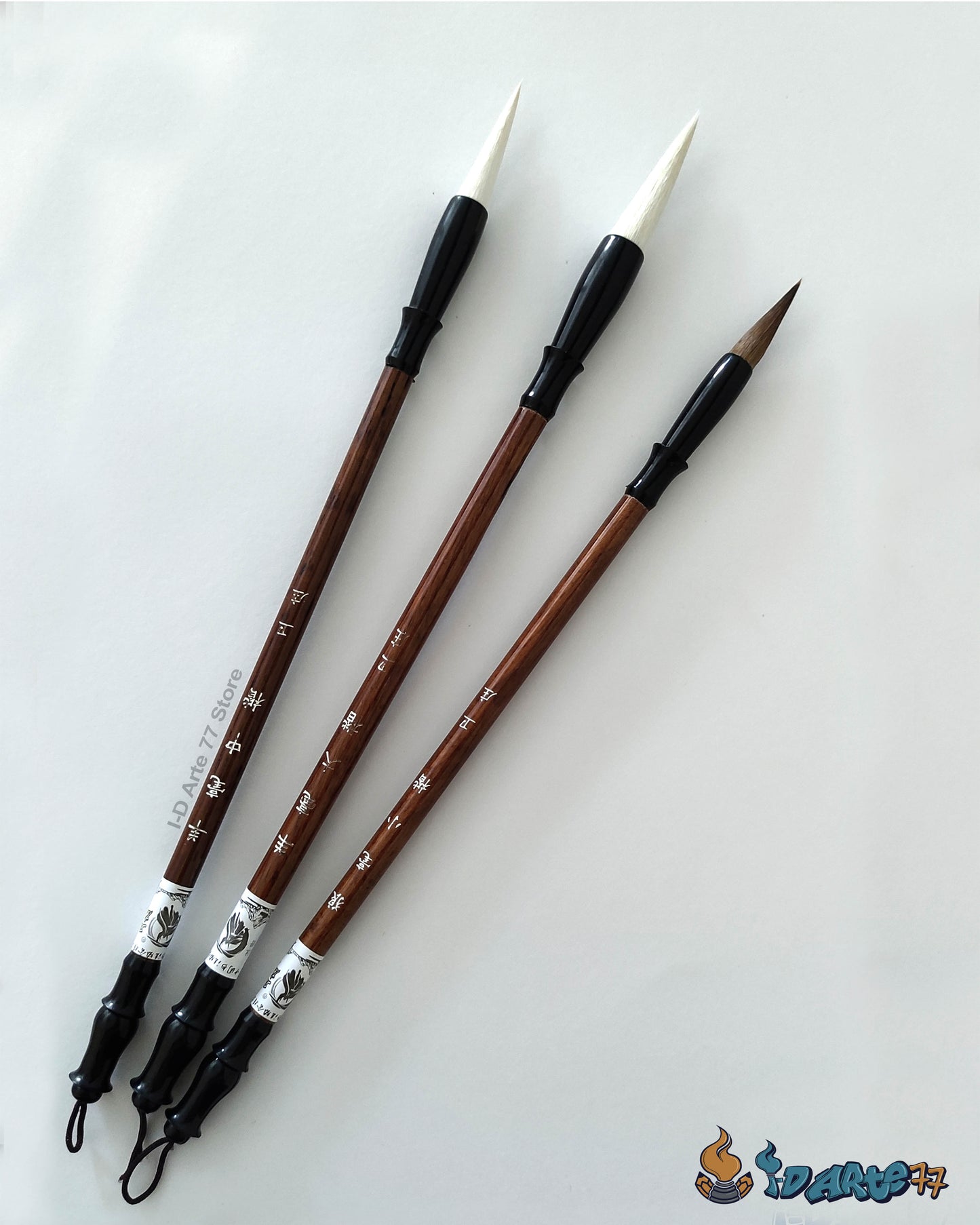 3 Pinceles para Caligrafía China Sumi