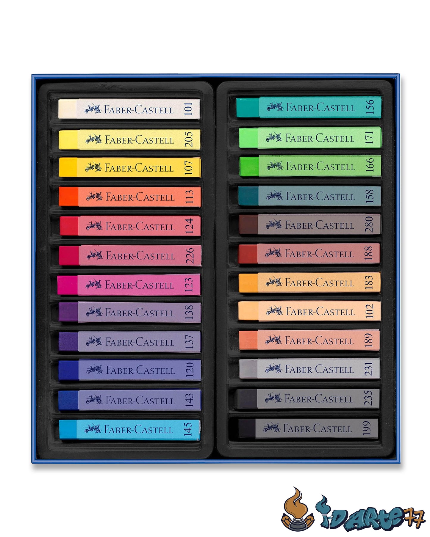 24 Tizas Soft Pastel Faber Castell (Grandes)
