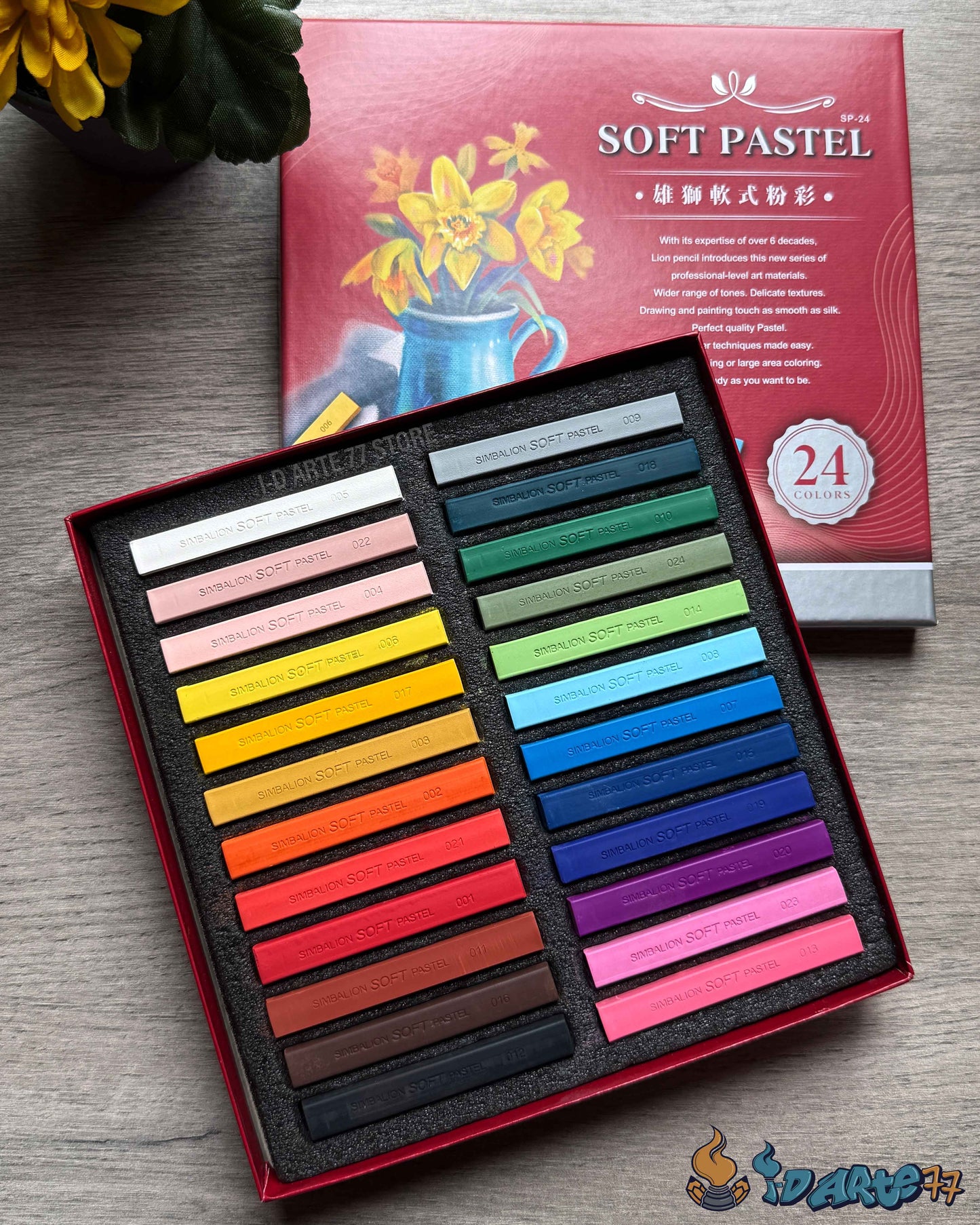 24 Tizas Simbalion Soft Pastel