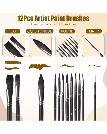 12 pinceles multifuncionales para pintar
