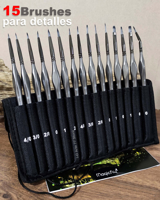 Magicfly 15 Pinceles para detalles