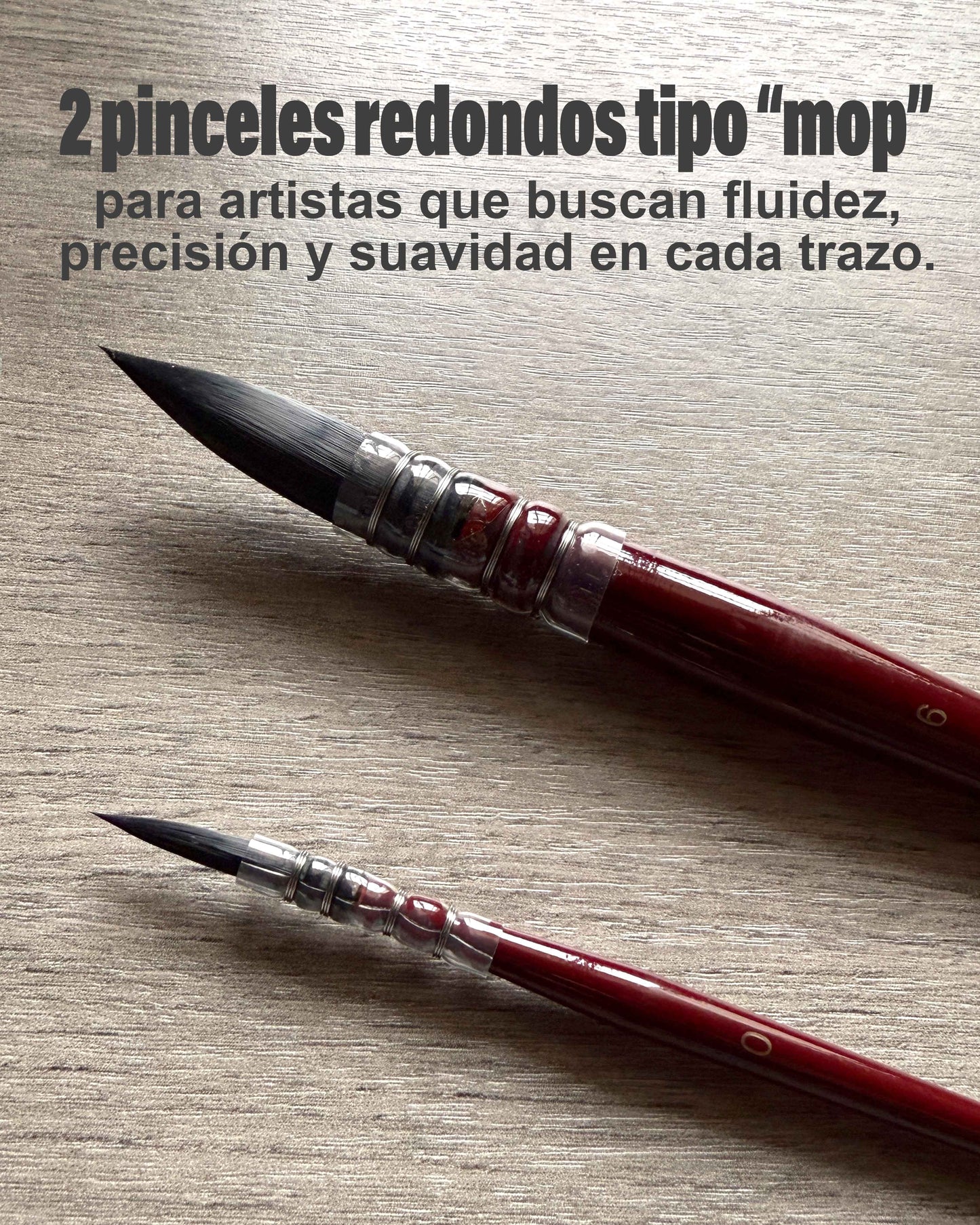 Pincel para Acuarelas tipo Mopa