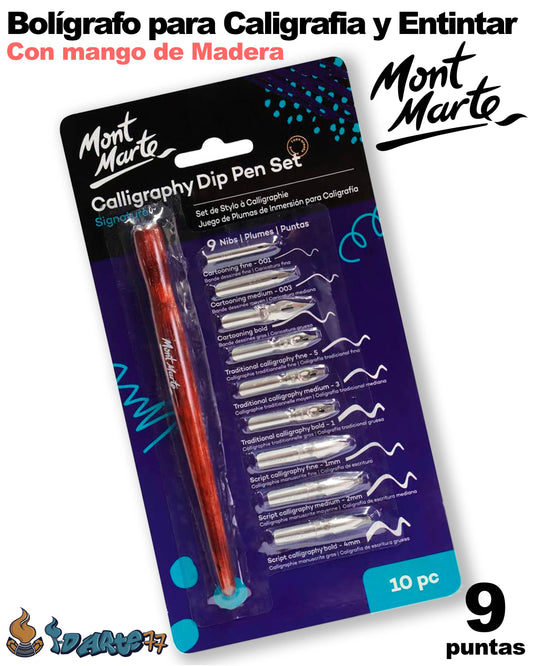 Mont Marte Signature Calligraphy con 9 Puntas