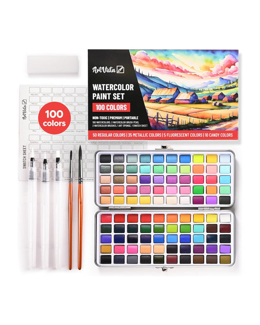 Acuarelas Art Vista 100 colores