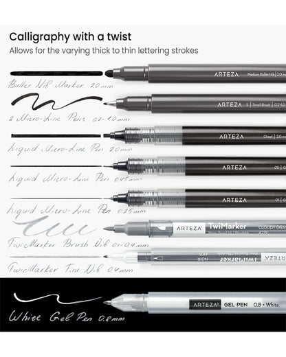 Arteza Kit de Caligrafía y Lettering