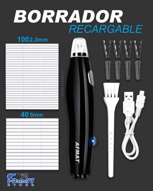 Borrador Electrico Recargable Dibujo Artístico +140repuestos