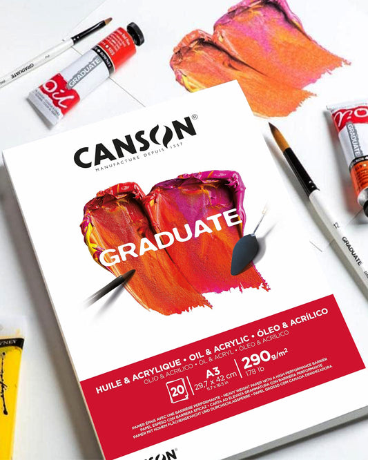 Block Canson para Óleo y Acrílico A3 290 gr
