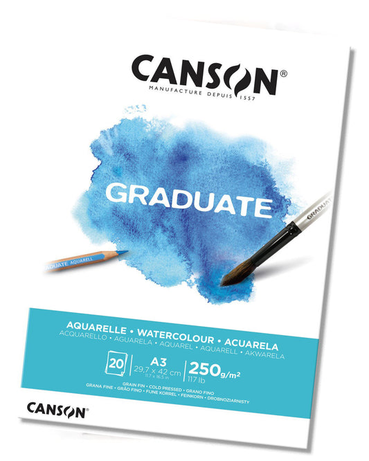 Block Canson para Acuarelas A3 250gr