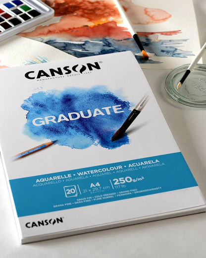 Block Canson para Acuarelas A4 250gr