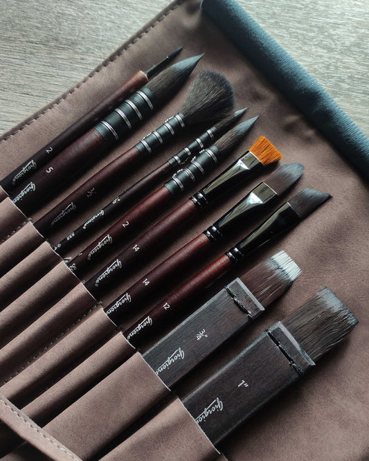 Set de Pinceles de Pelo de Ardilla
