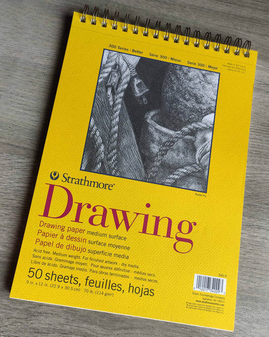 Bloc  Strathmore Drawing papel serie 300  espiral 22.9 x 30.5