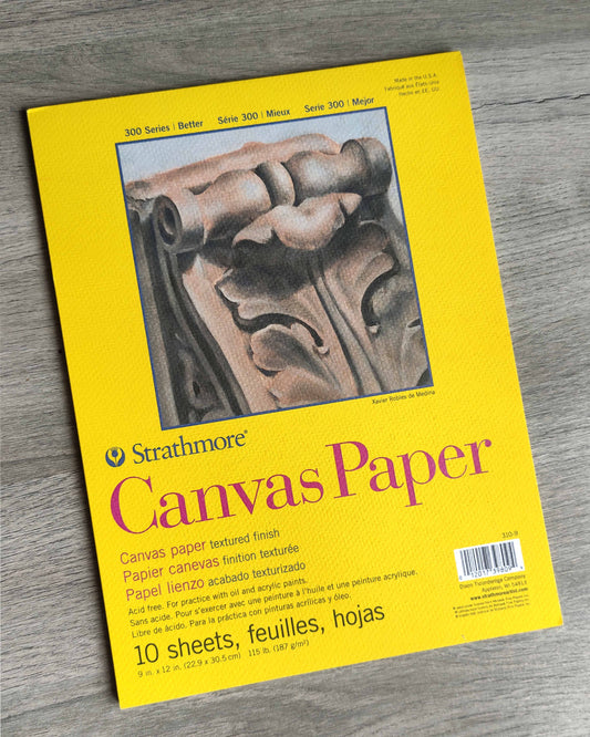 Bloc Strathmore Canva Paper 22.9 x 30.5 187gr