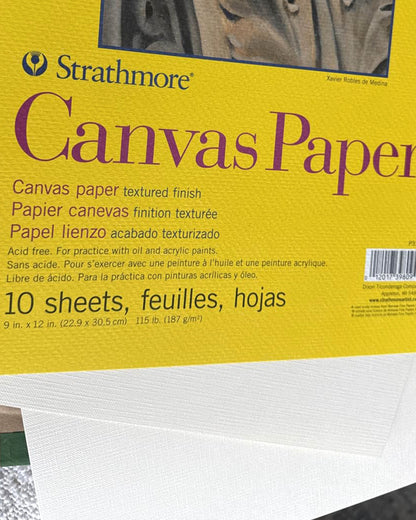 Bloc Strathmore Canva Paper 22.9 x 30.5 187gr
