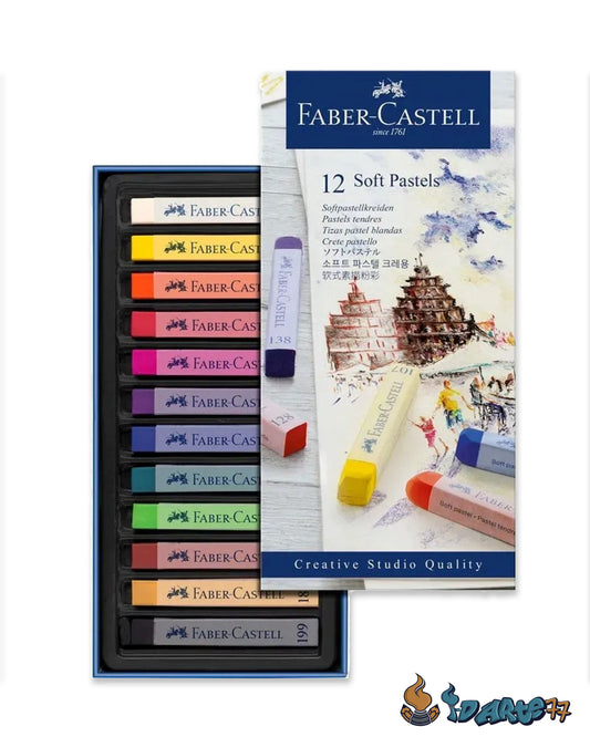 12 Tizas Soft Pastel Faber Castell (Grandes)