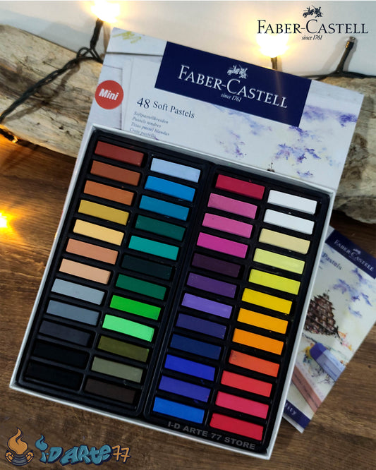 48 Tizas Soft Pastel Faber Castell mini